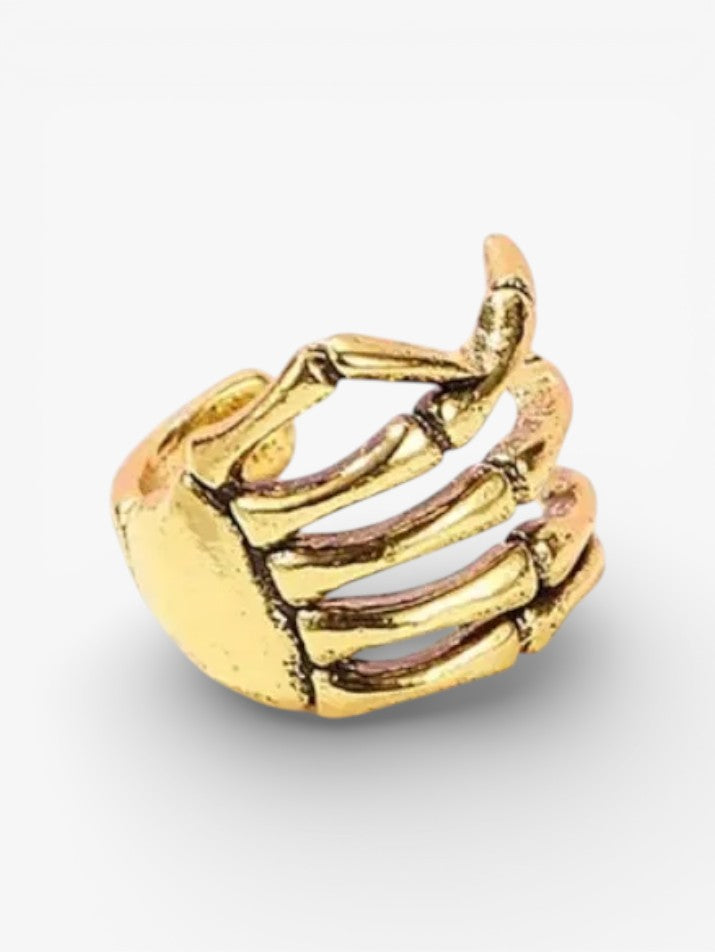 Gothic Skull Hand Ear Cuff