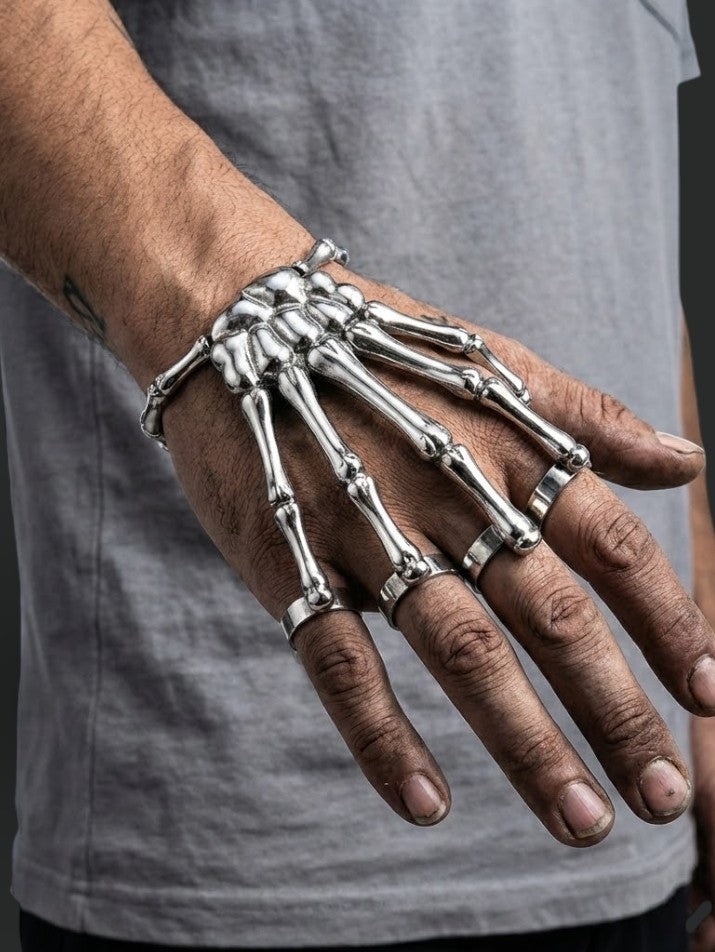 Steampunk Skeleton Hand Bracelet