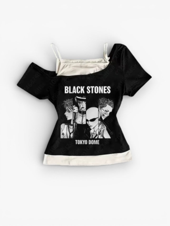 Anime Suspender Tee