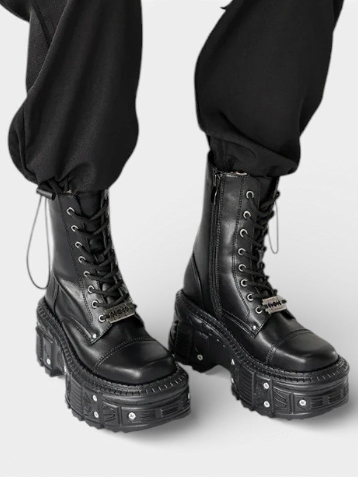 Punk Platform Ankle Boots