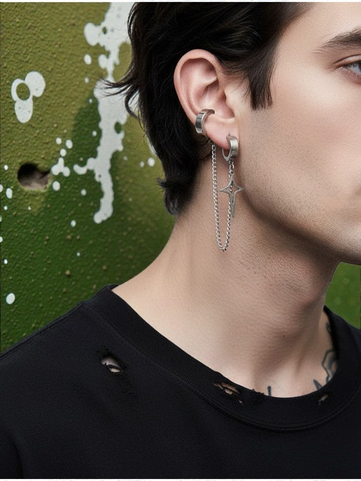 Star Clip-On Stud Earring