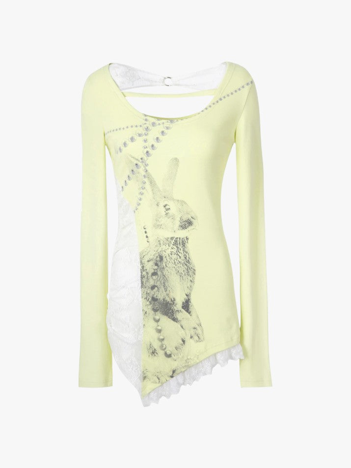 Tattoo Lace Patchwork Tee