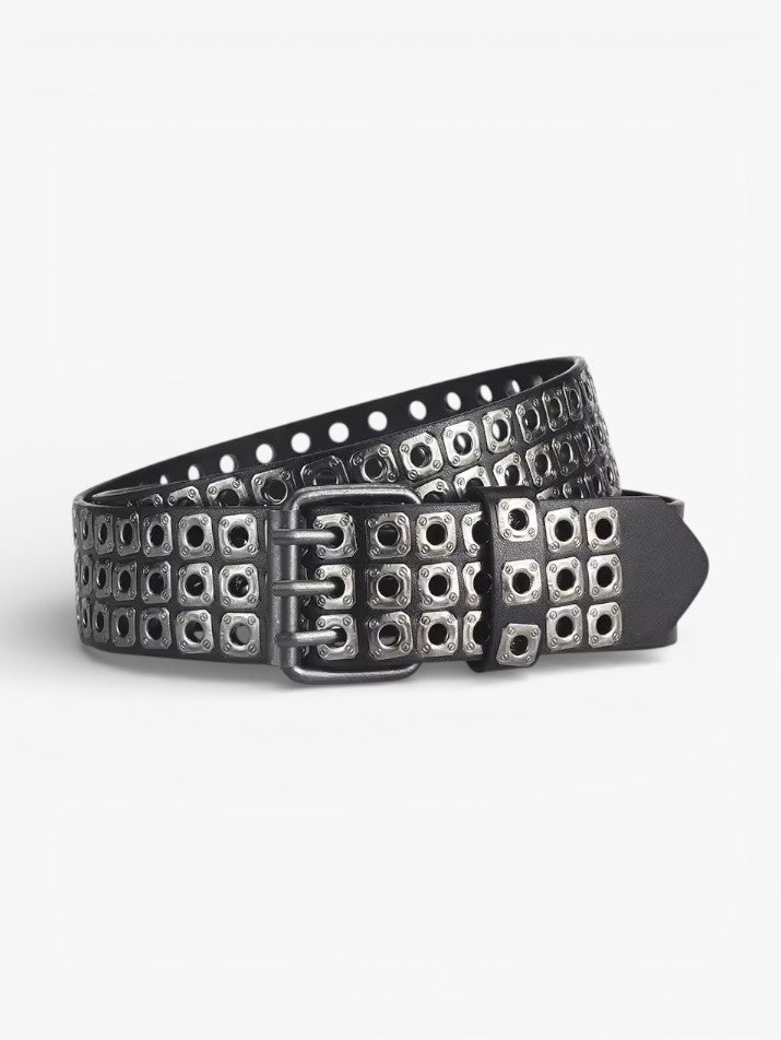 Triple-Eye Studded Belt