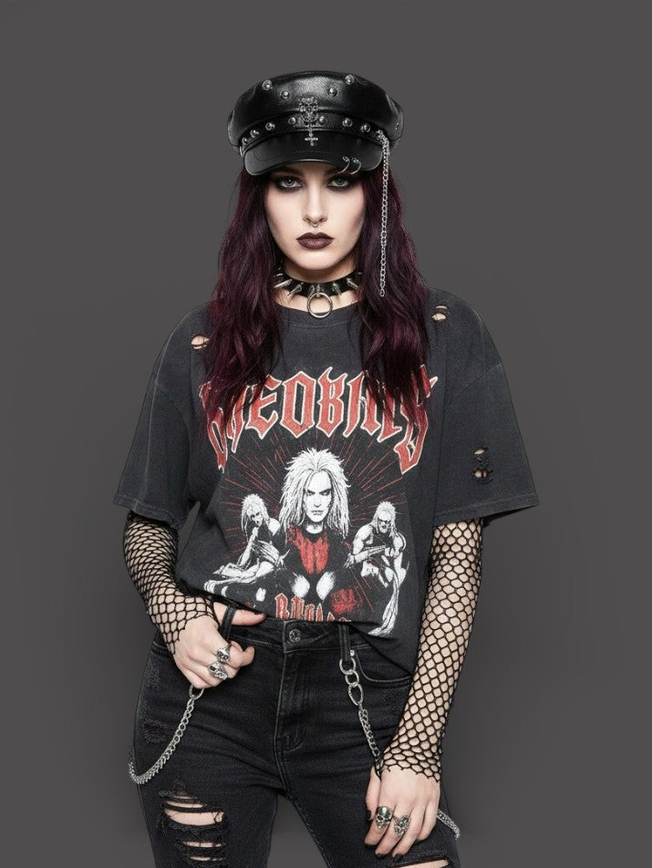 PU Leather Military Beret Cap