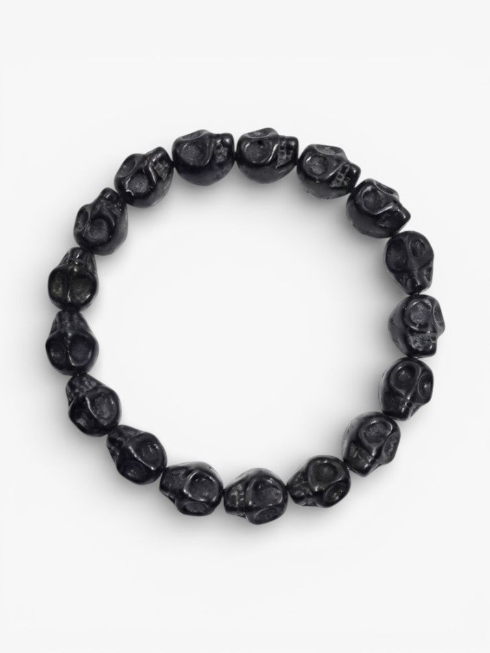 Skeleton Beaded Punk Bracelet