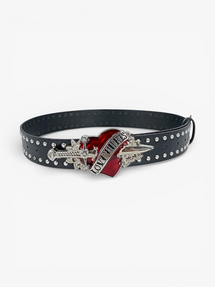 Sword Heart Rivet Belt
