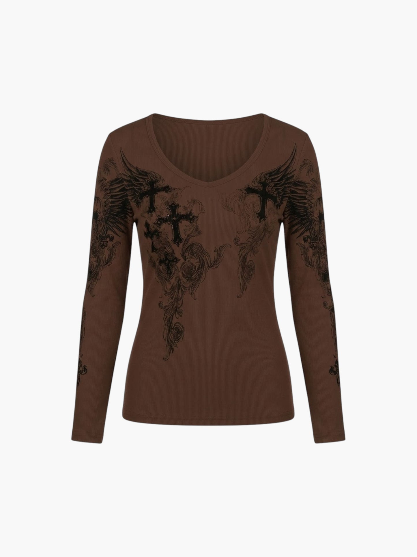 Cross Wings Long Sleeve Tee
