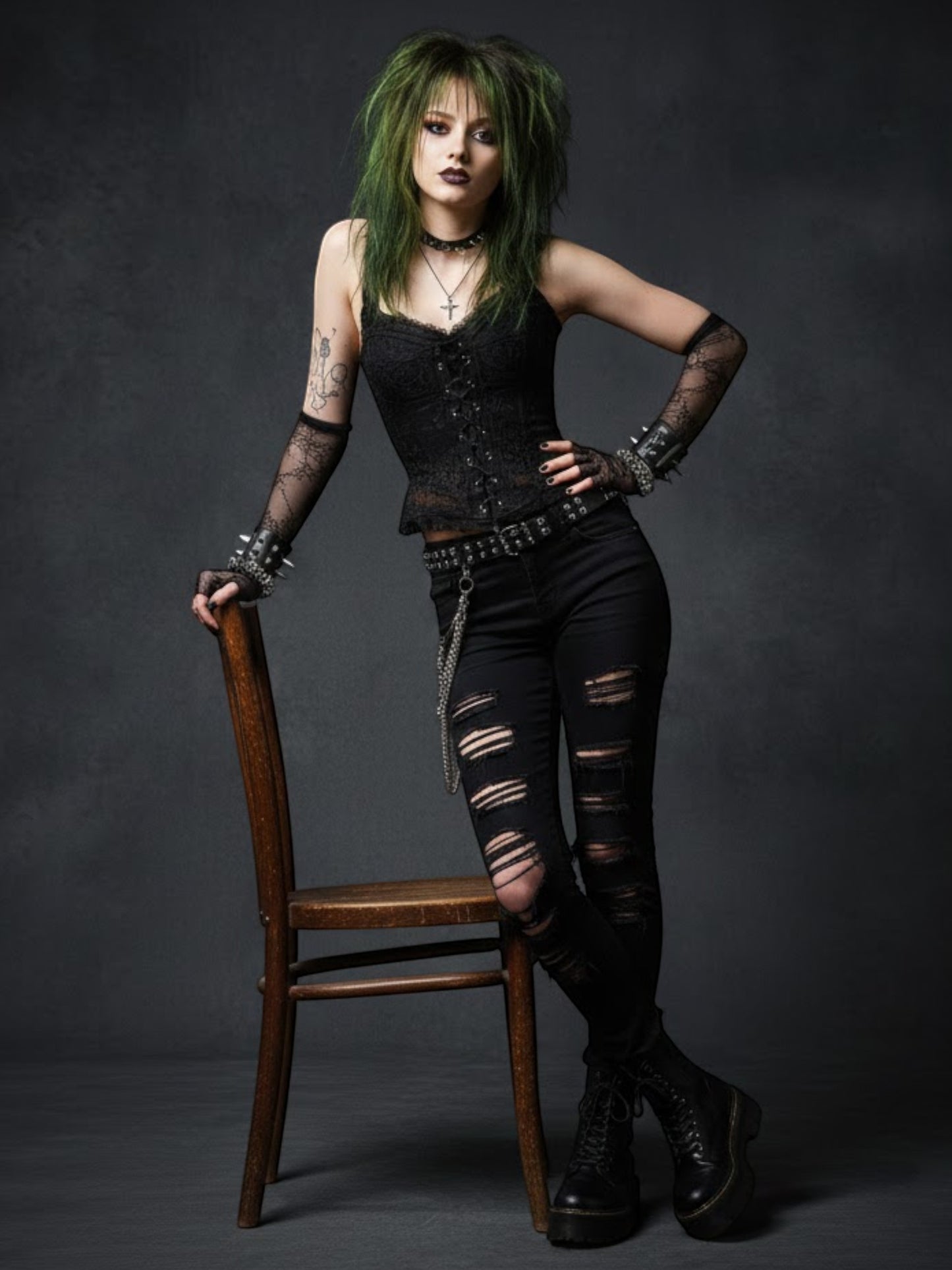 Lace-Up Corset Camisole