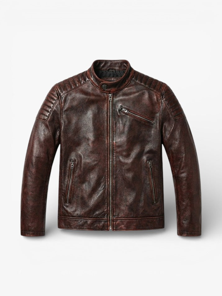Genuine Leather Motorcycle Jacket