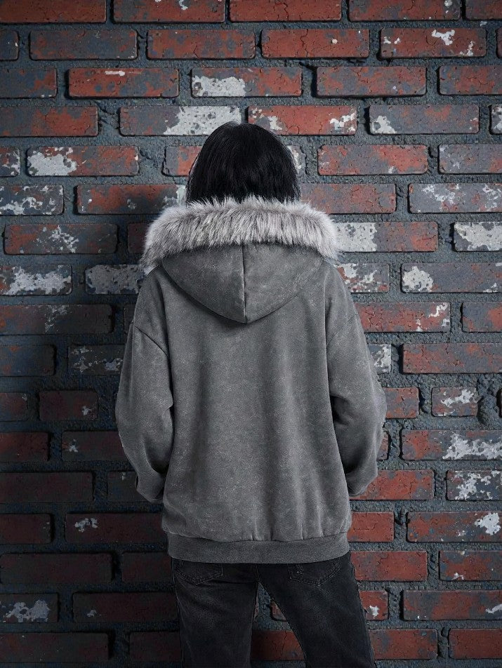 Cross Wing Zip-Up Hoodie