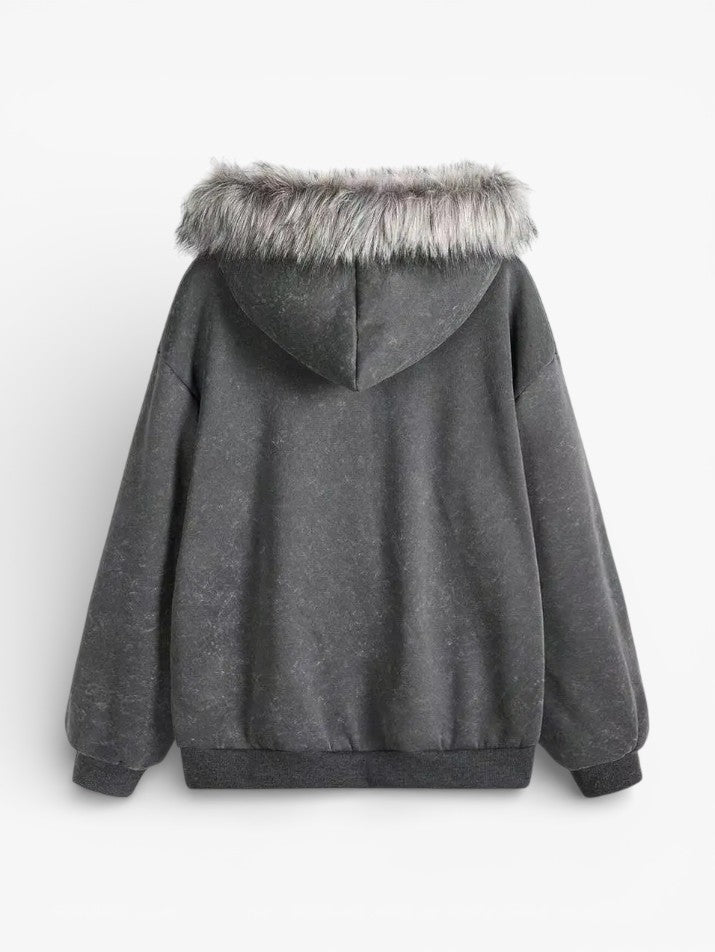 Cross Wing Zip-Up Hoodie
