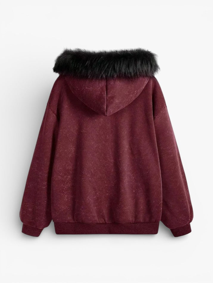 Cross Wing Zip-Up Hoodie
