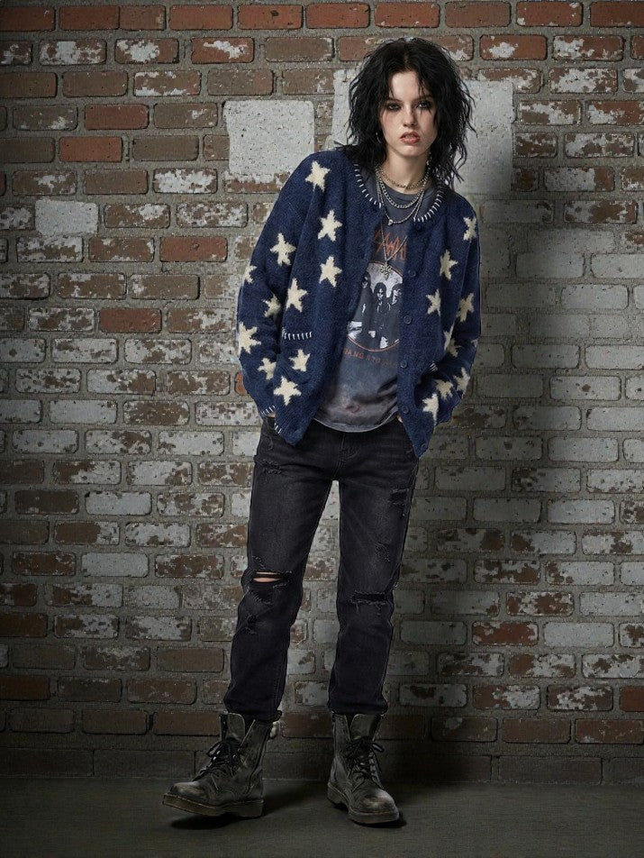 Star Knit Cardigan