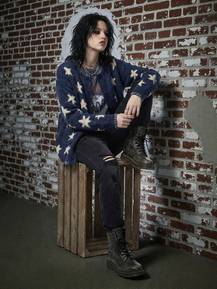 Star Knit Cardigan