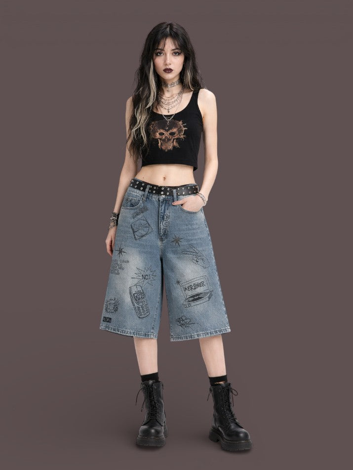 Baggy Denim Shorts