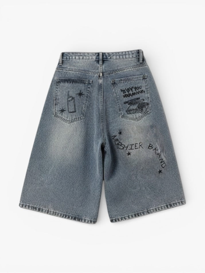 Baggy Denim Shorts