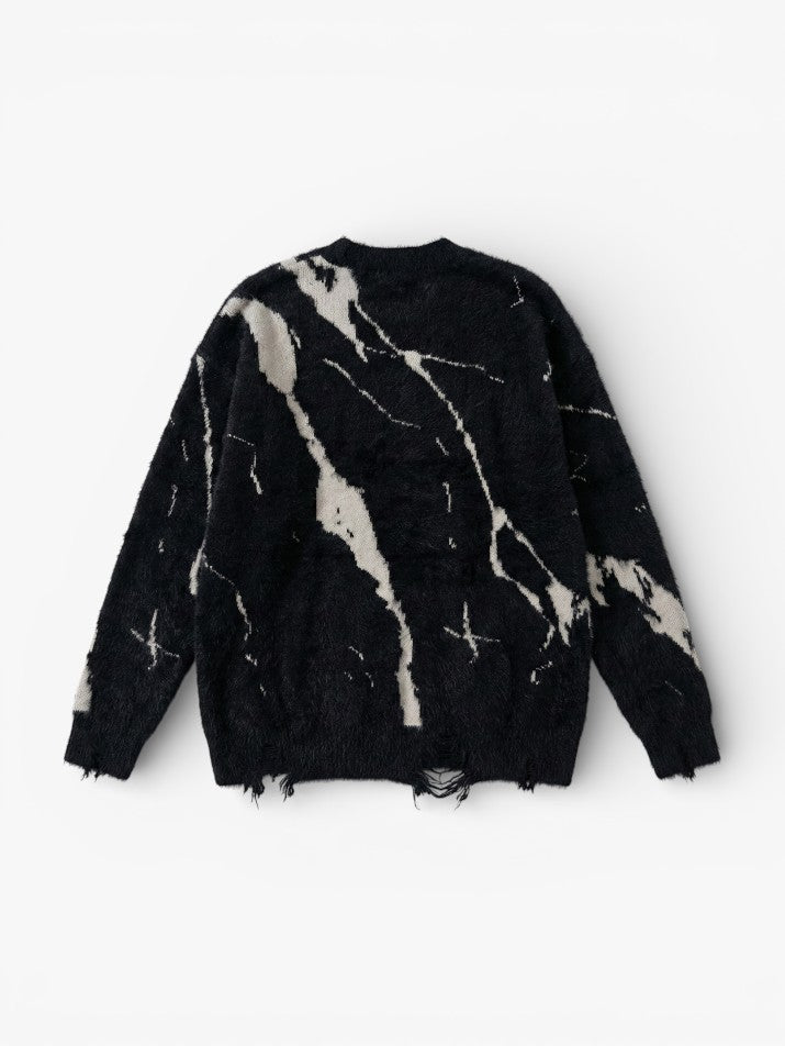 Oversized Turtleneck Knit Sweater