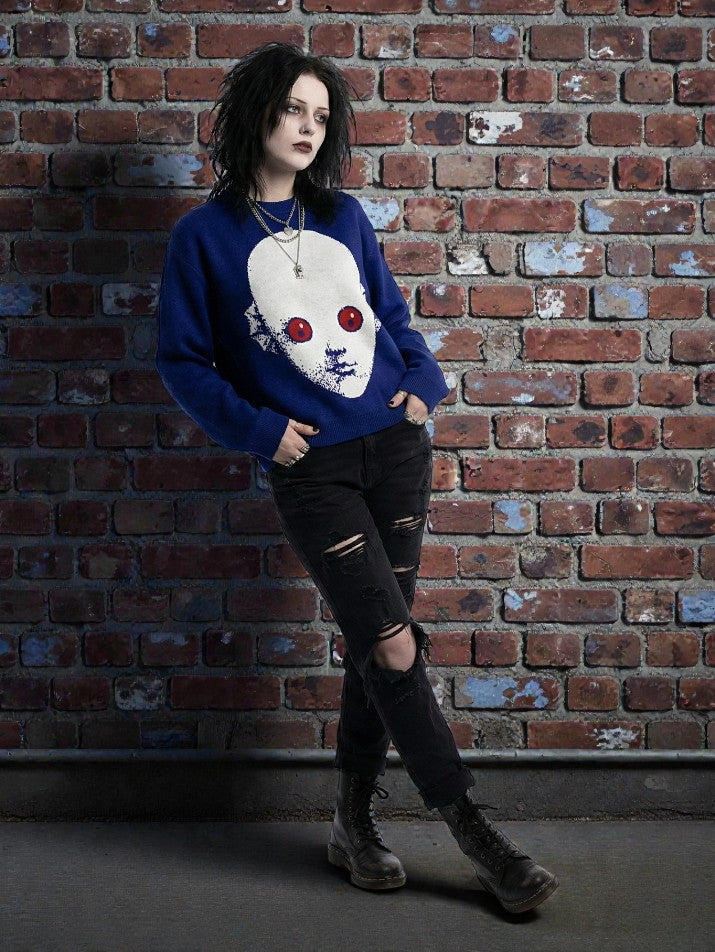 Graphic Knit Hoodie