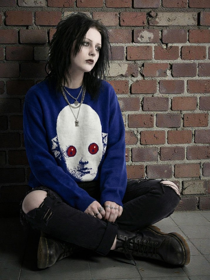 Graphic Knit Hoodie