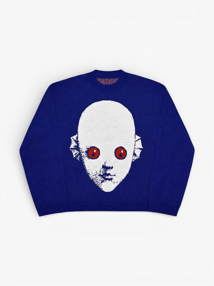 Graphic Knit Hoodie