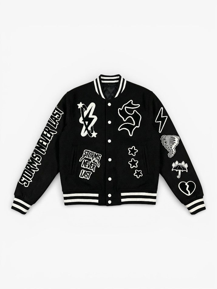 Alphabet Patchwork Street Jacket