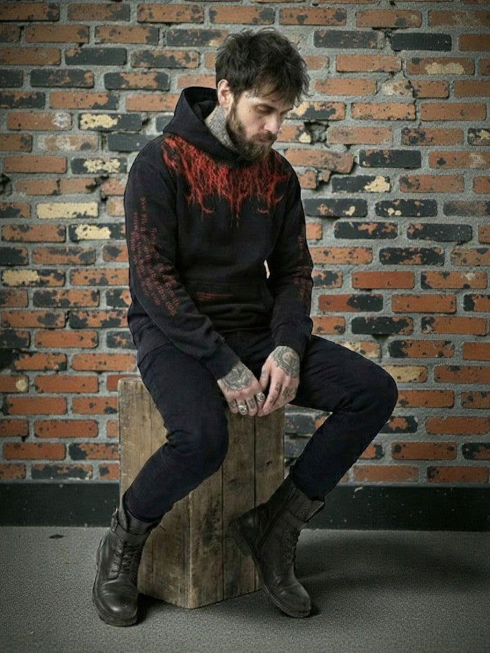 Evil Blood Skull Oversized Hoodie