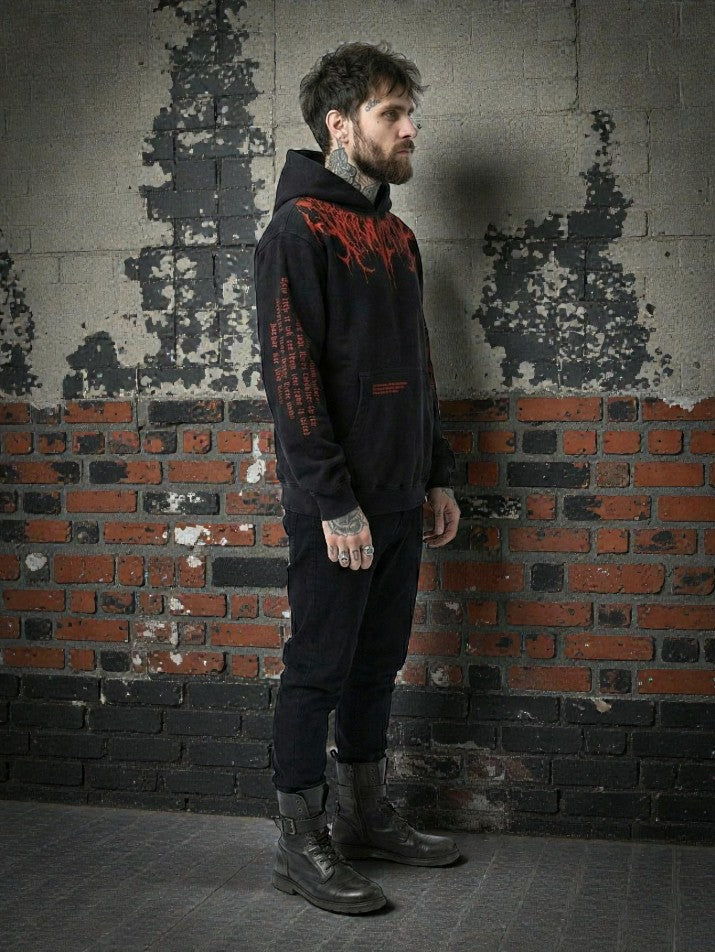 Evil Blood Skull Oversized Hoodie