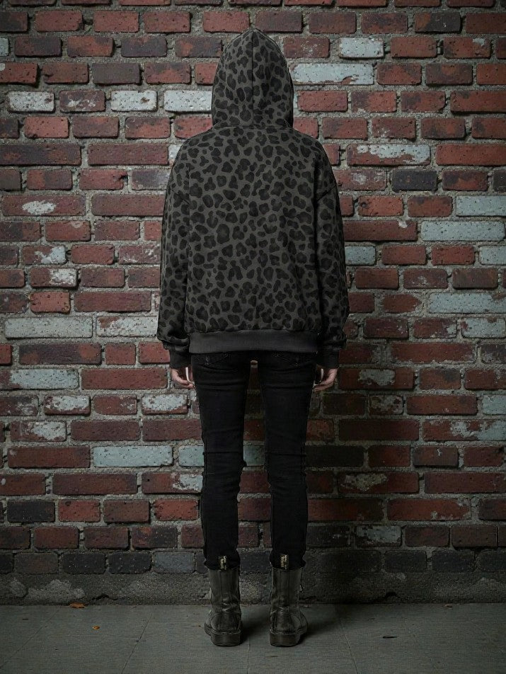 Leopard Zip Hoodie