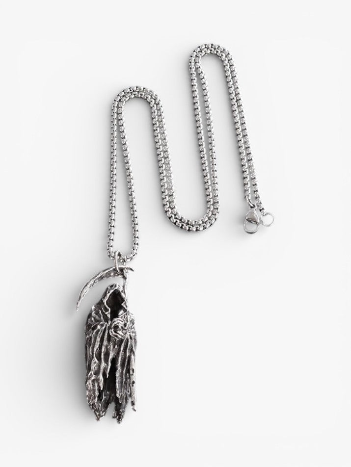 Hell Scythe Gothic Pendant Necklace