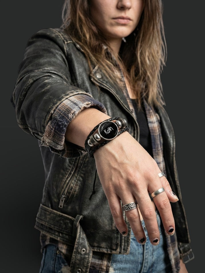 Hip-Hop Punk Braided Leather Bracelet