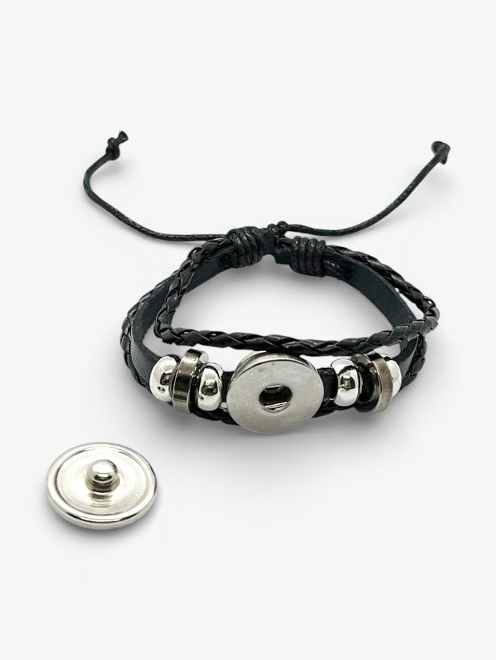 Hip-Hop Punk Braided Leather Bracelet