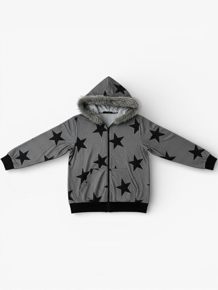 Star Hooded Zip Jacket