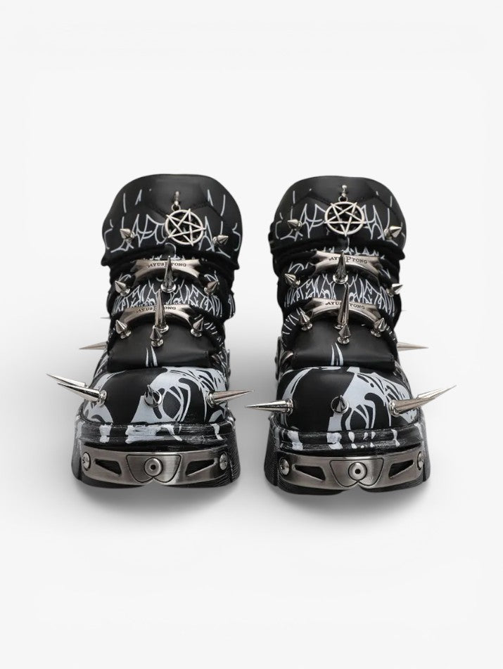 Graffiti Punk Platform Dad Shoes