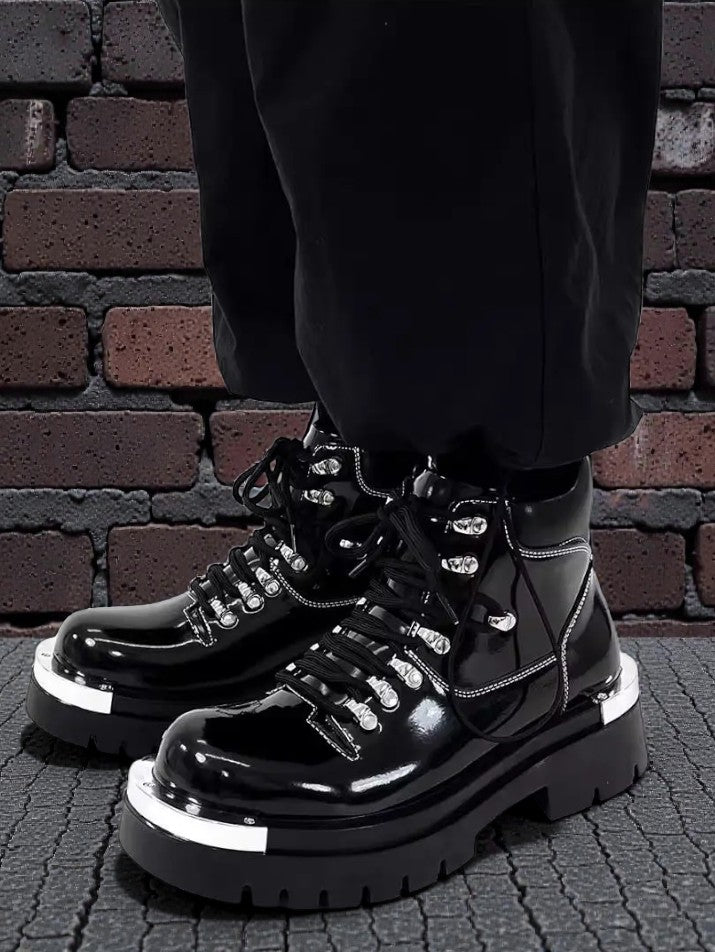 Punk Thick-Sole Motorcycle Boots