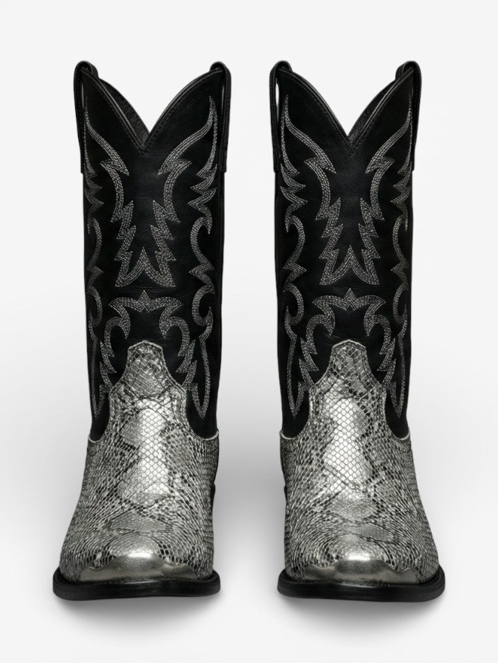 Snake Pattern Western Cowboy Boots