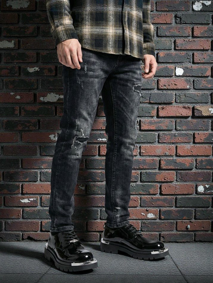 British Punk Thick-Sole Work Shoes