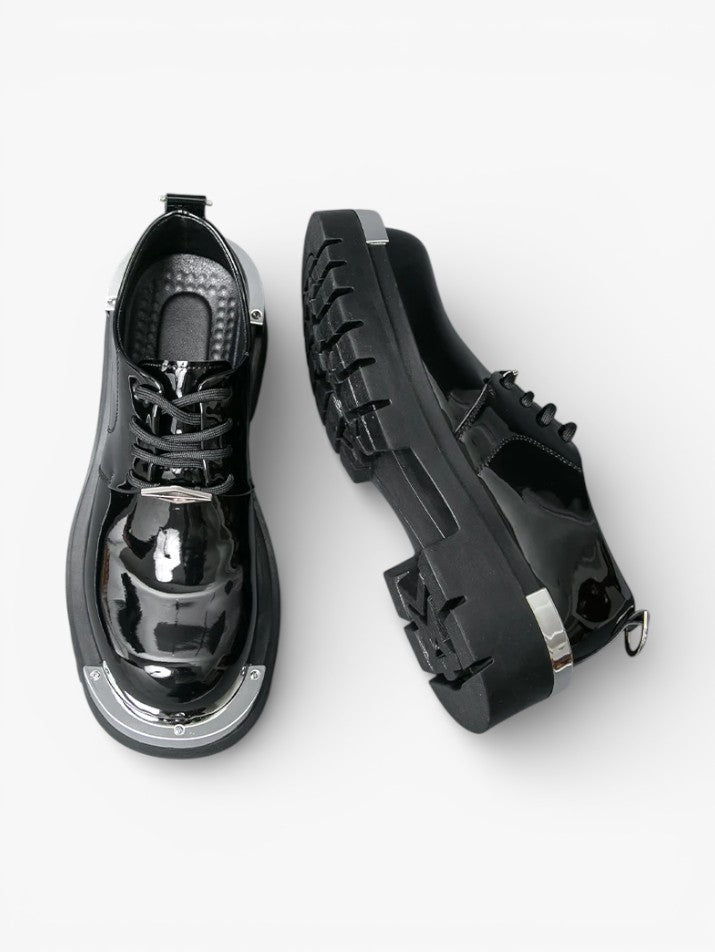 British Punk Thick-Sole Work Shoes