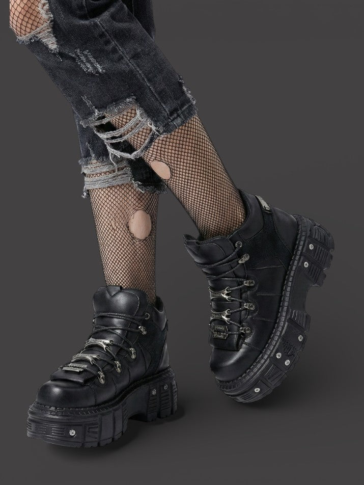 Punk Platform Ankle Sneakers