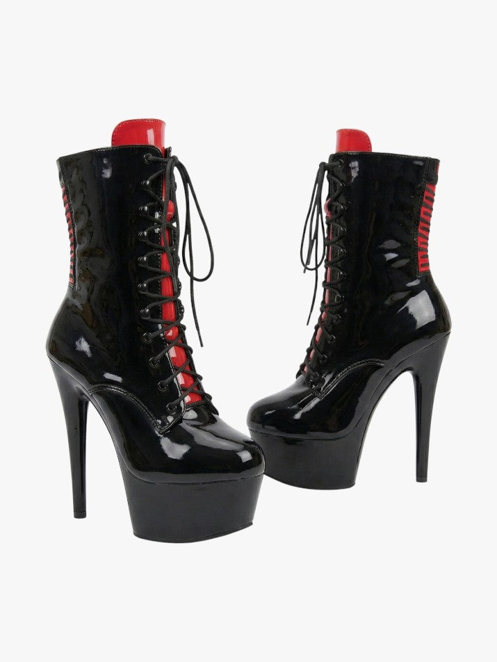 Gothic Platform Stiletto Ankle Boots