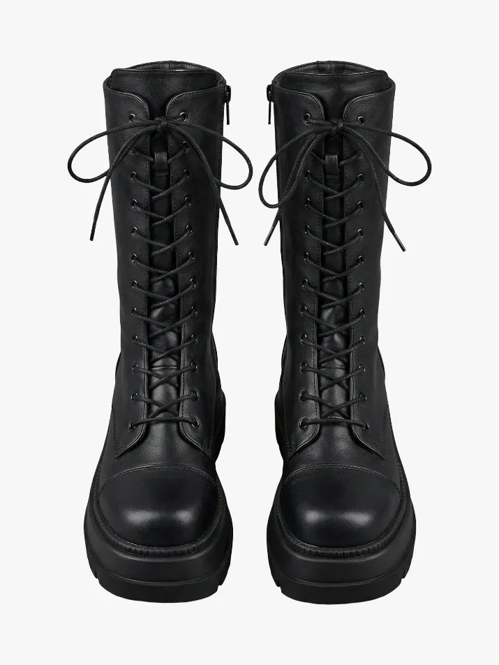 Gothic Platform Combat Winter Boots