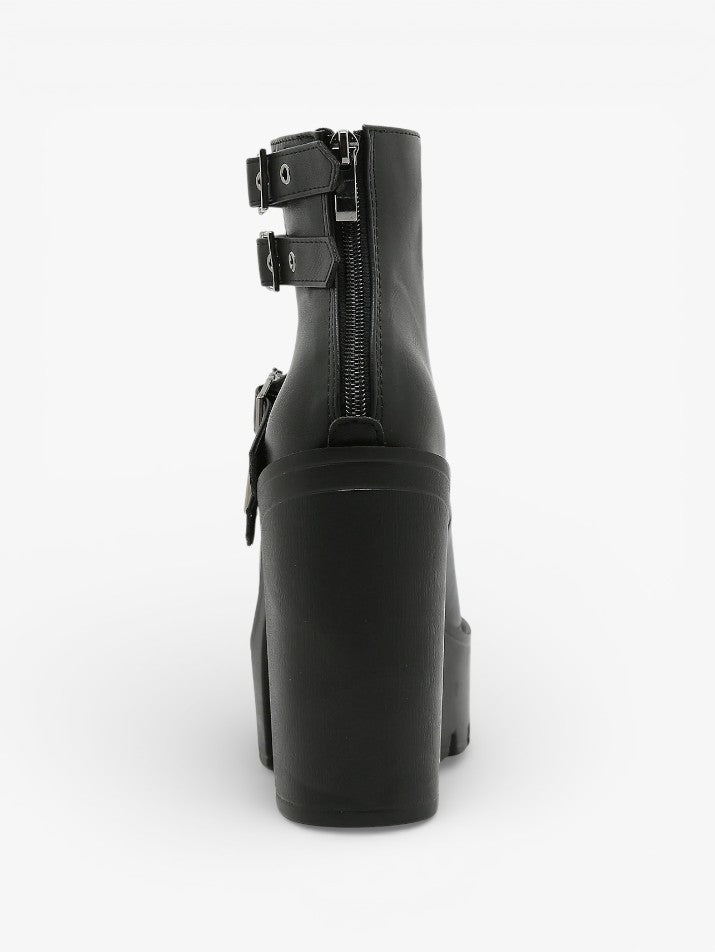 Gothic Platform Mary Jane Block Heels