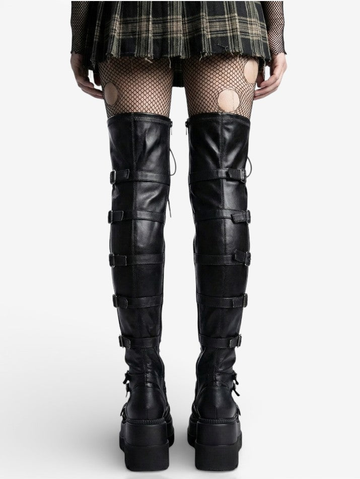 Gothic Platform Over-the-Knee Boots