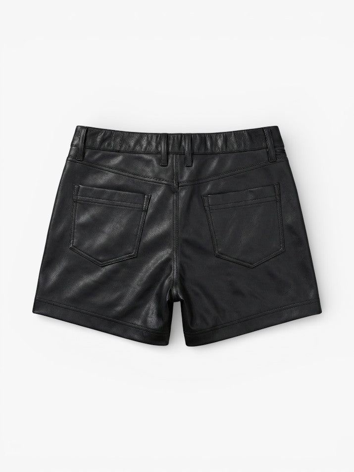 Rock Punk PU Leather Shorts