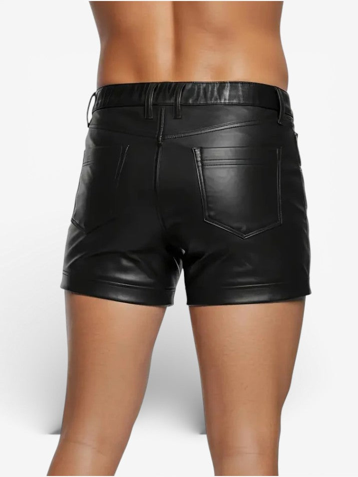 Rock Punk PU Leather Shorts
