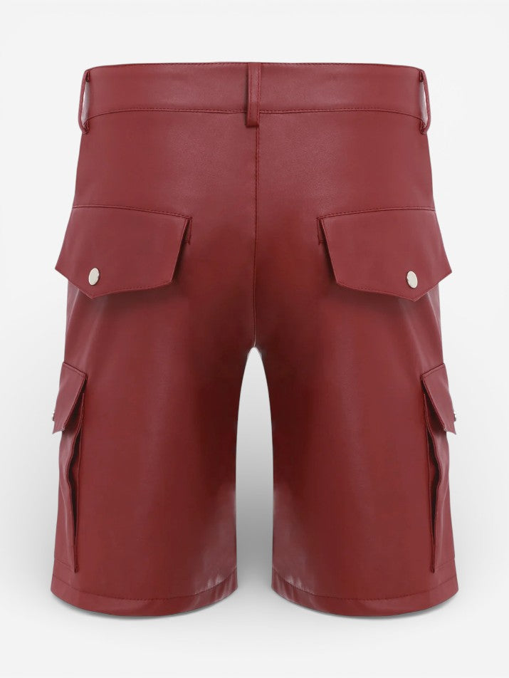 Punk Gothic Biker Cargo Shorts