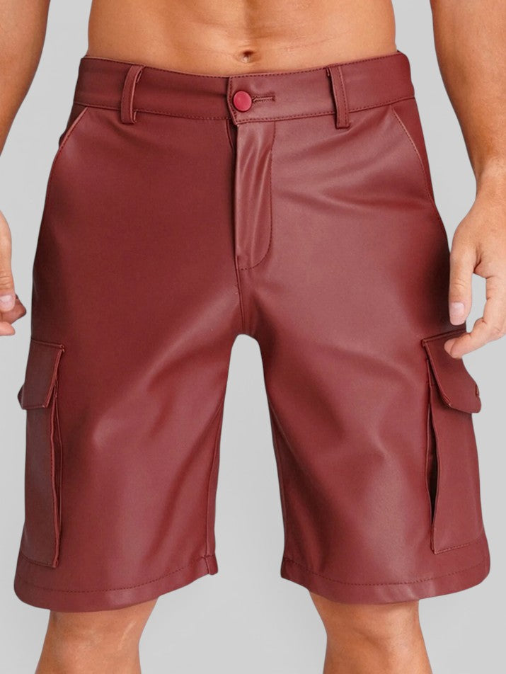 Punk Gothic Biker Cargo Shorts