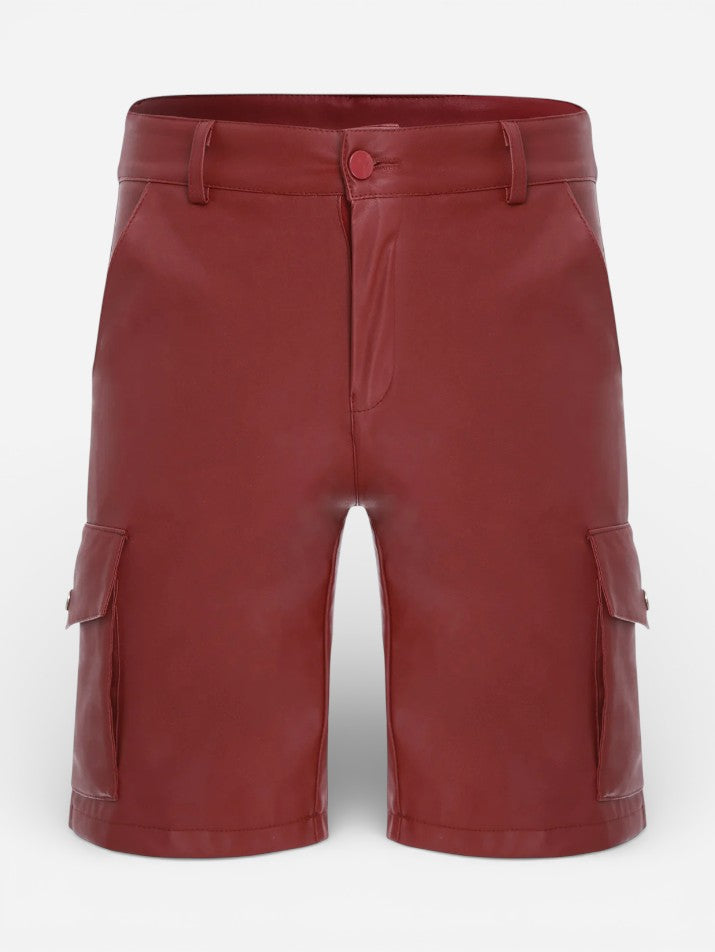 Punk Gothic Biker Cargo Shorts