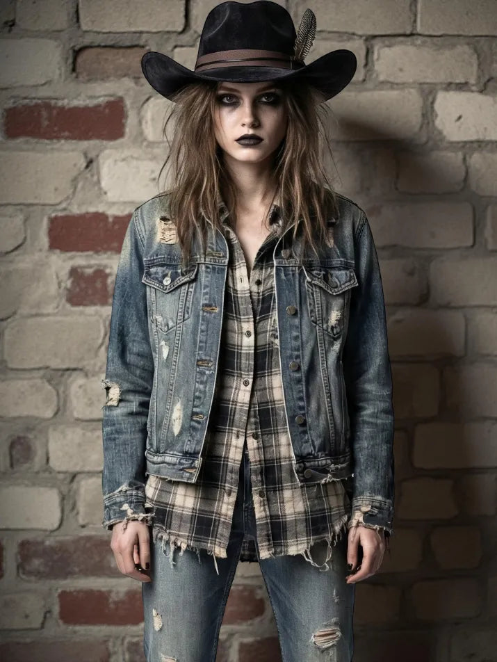 Vintage Feather Fedora Cowboy Hat