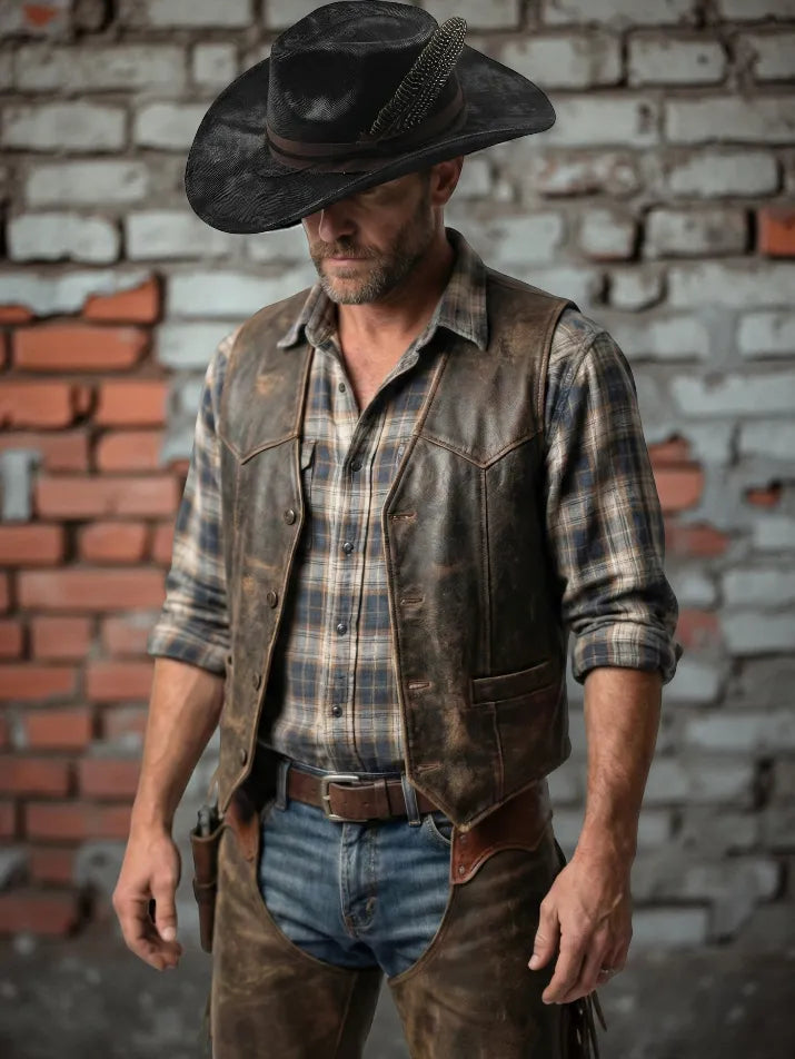 Vintage Feather Fedora Cowboy Hat