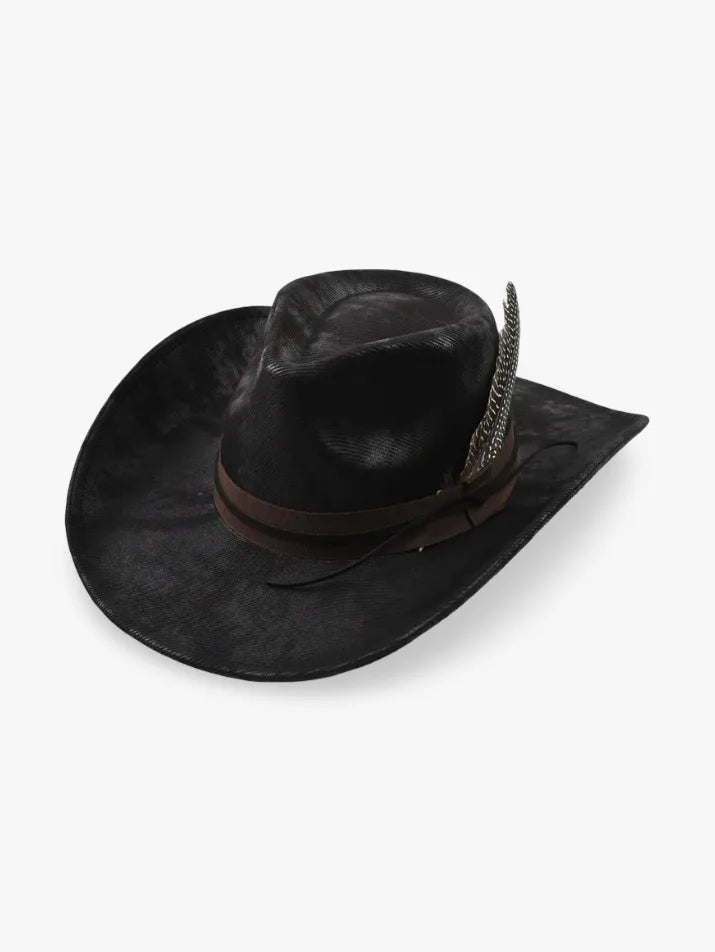 Vintage Feather Fedora Cowboy Hat